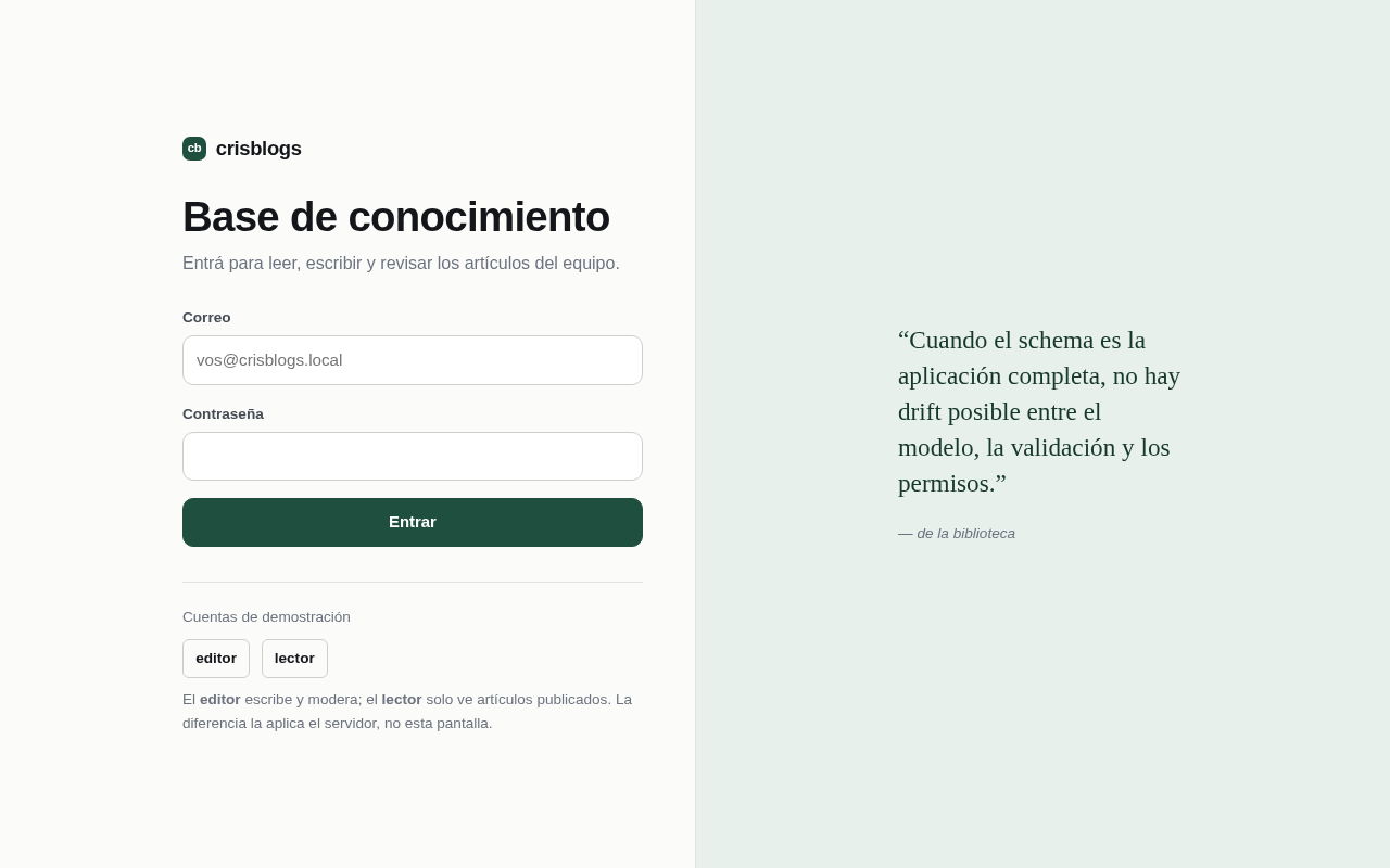 Crisblogs — a blog built end-to-end by a third party on Appximo